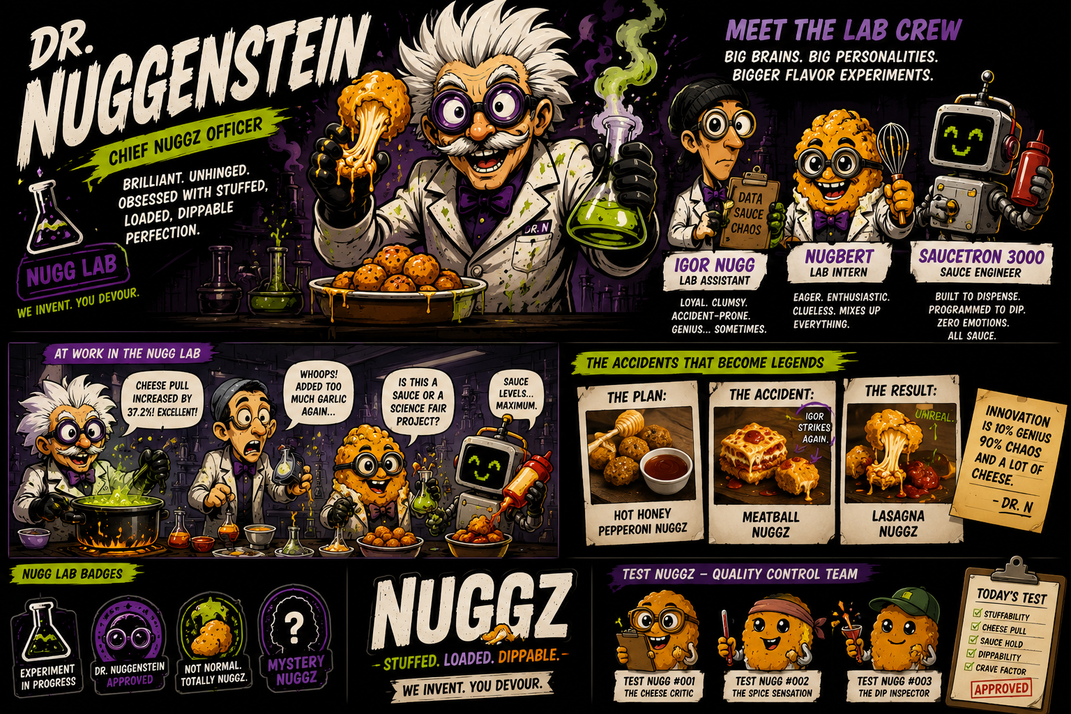 Dr. Nuggenstein, Chief Nuggz Officer — subject profile in the NUGGZ Lab